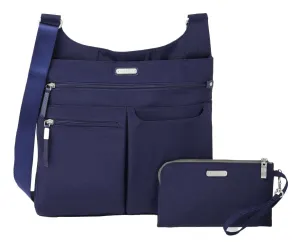 Baggallini On Track Crossbody Navy