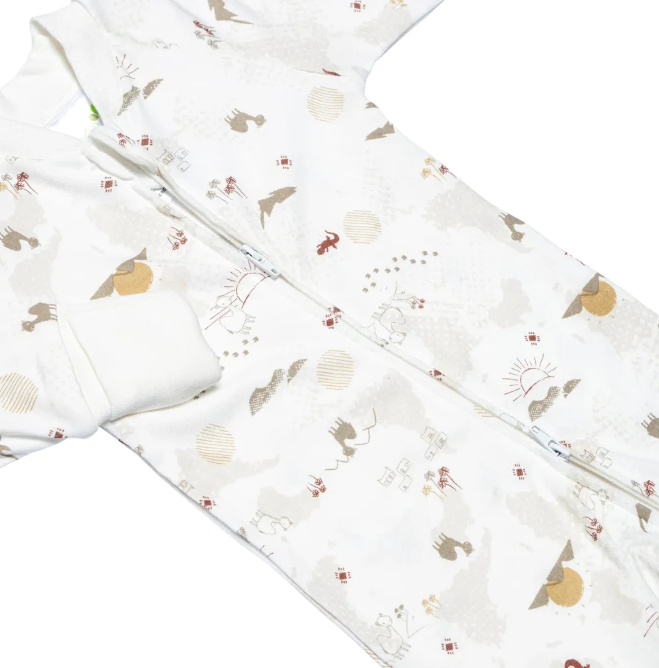 Bamboo Footie Pyjama - Desert