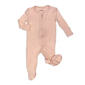Bamboo Zip Up Footies - Blossom