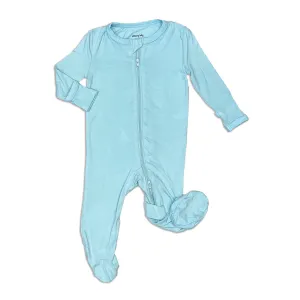 Bamboo Zip Up Footies - Cotton Candy
