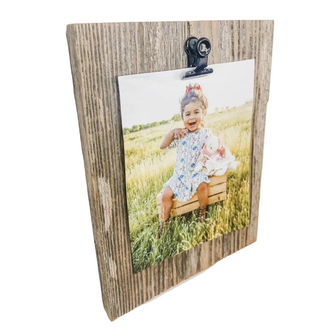 Barn Wood Photo Holder- Set of 3