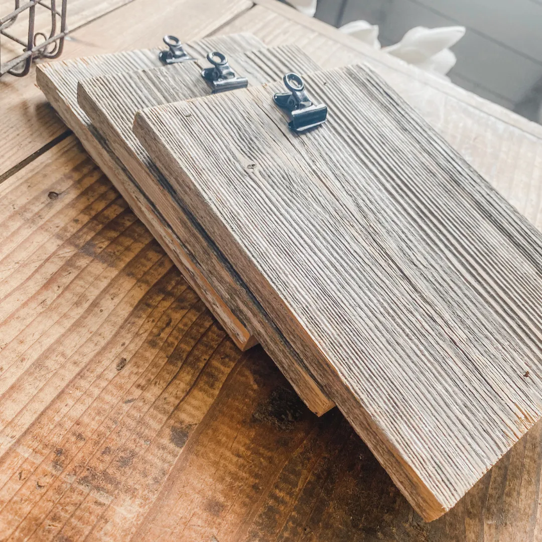 Barn Wood Photo Holder- Set of 3