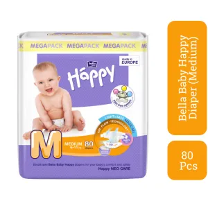 Bella Baby Happy M (Medium) 6-11kg 80 Diapers