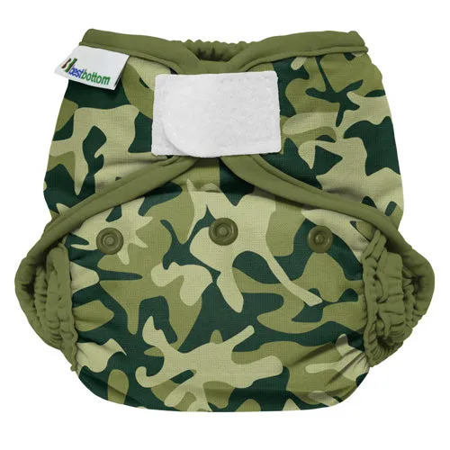 Best Bottom One Size Cloth Diaper Shell - Hook and Loop