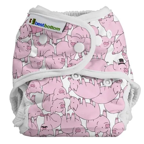 Best Bottom One Size Cloth Diaper Shell - Hook and Loop