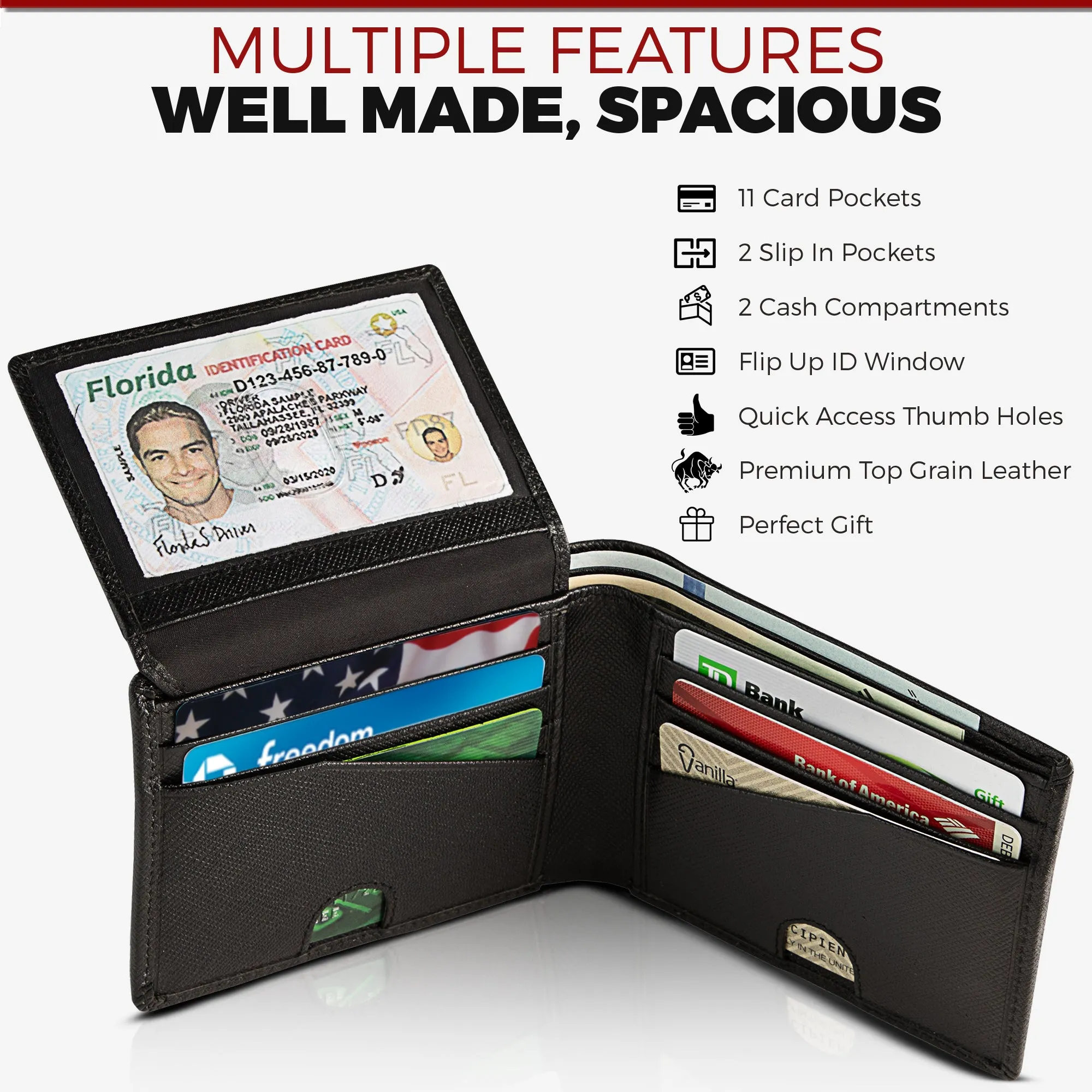 Bifold with Flip Up ID
