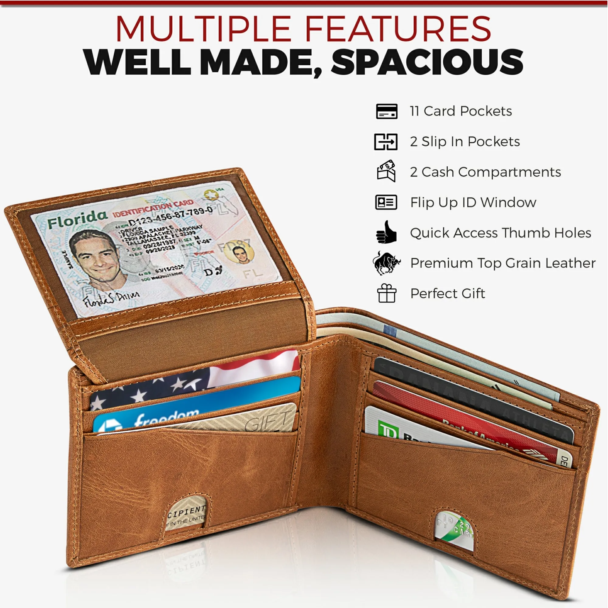 Bifold with Flip Up ID