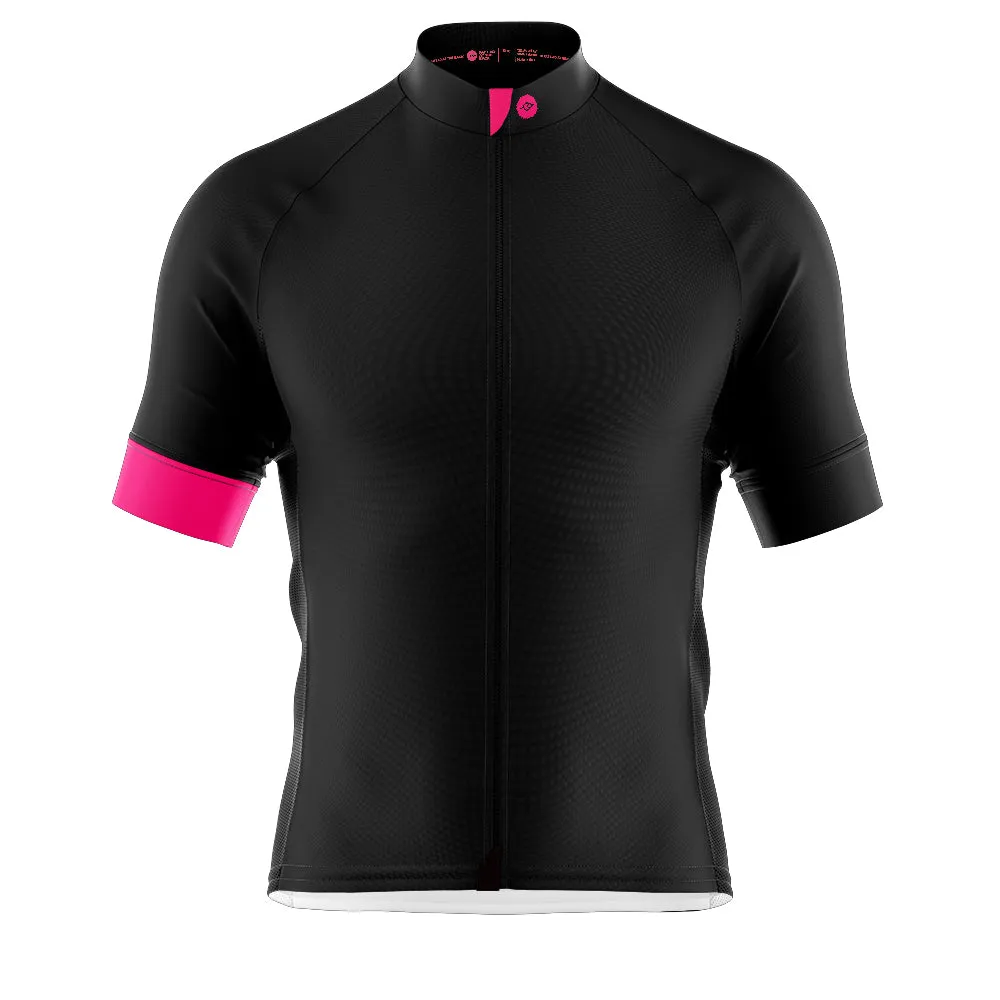 Big and Tall Mens Bezzie Black Cycling Jersey