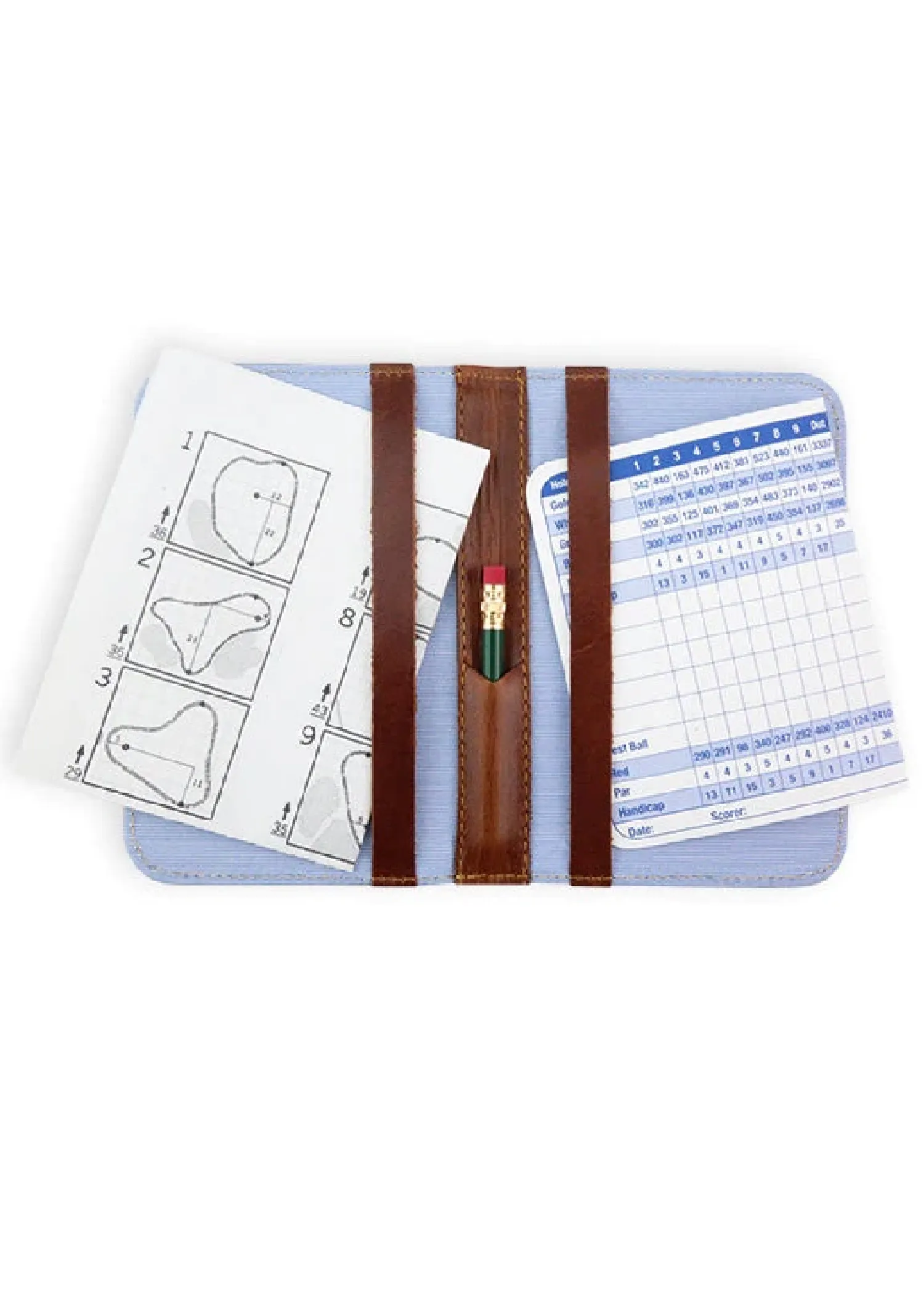 BIG SCOTTISH FLAG NEEDLEPOINT SCORECARD HOLDER