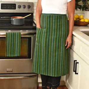 Bistro Apron | Poblano Stripe