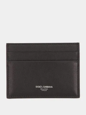 Black Calfskin Card Holder