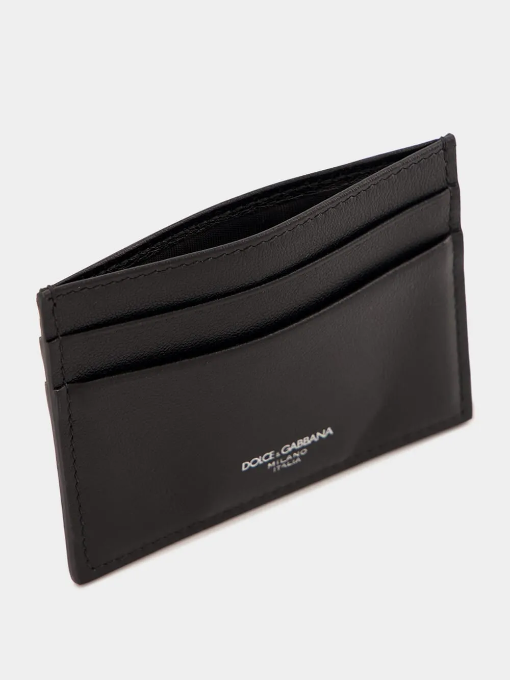 Black Calfskin Card Holder