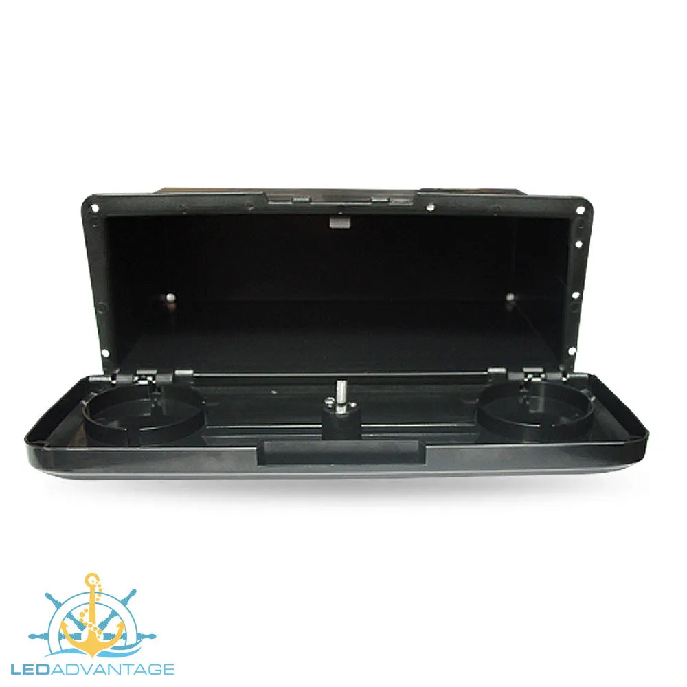 Black Glove Box & 2 Moulded Recessed Drink Holders (Standard)