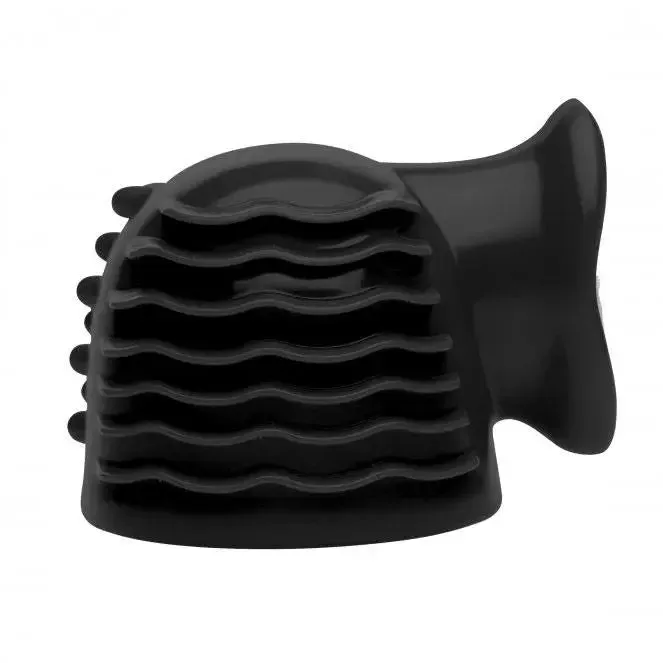 Black Silicone 3-in-1 Textured Wand Attachment for Her