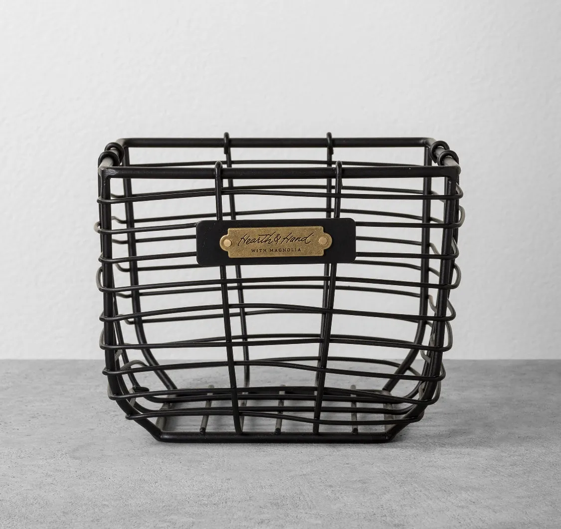 Black Wire Basket Organizers