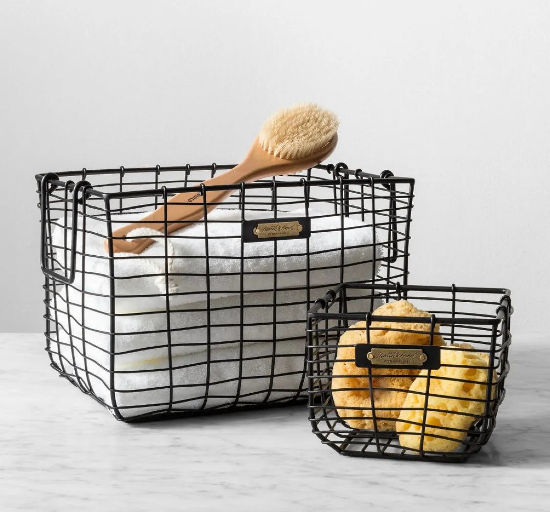 Black Wire Basket Organizers