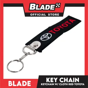 Blade Keychain Key Tag Lanyard with Metal Hook Key Ring Attachment (Toyota Design)