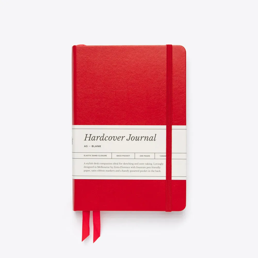 Blank Hardcover Elastic Journal - A5
