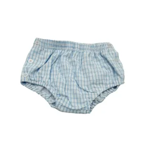 Blue Plaid Diaper Cover