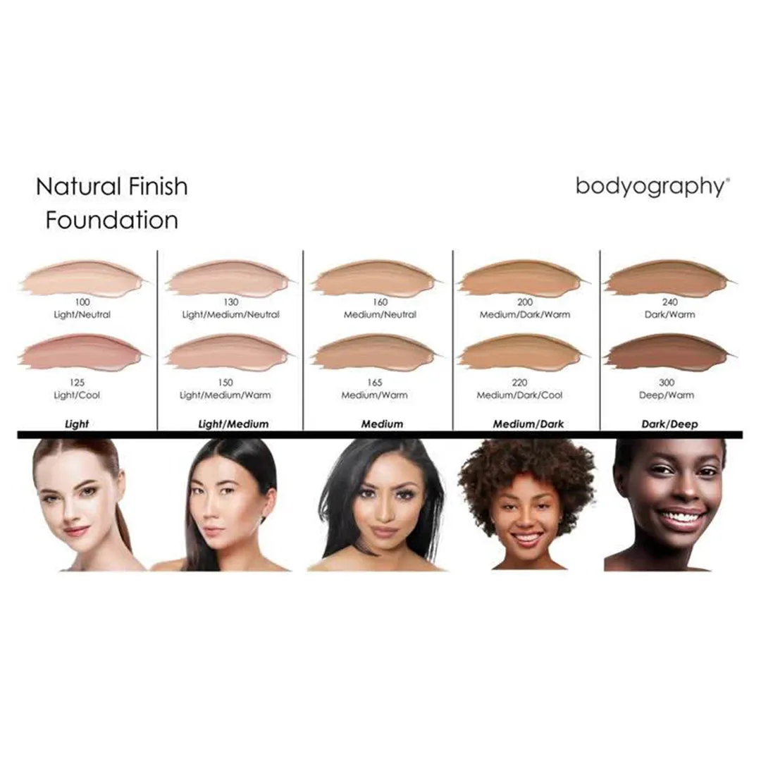 Bodyography Natural Finish Foundation #200 Med/Dark