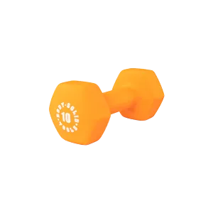 Bodysolid Orange 10lb Neoprene Dumbbell