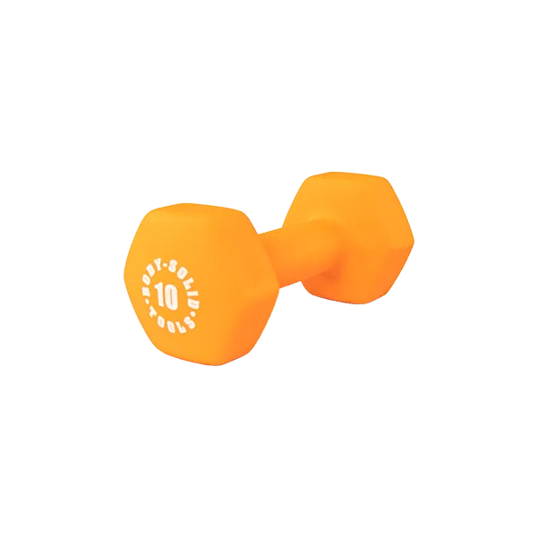 Bodysolid Orange 10lb Neoprene Dumbbell
