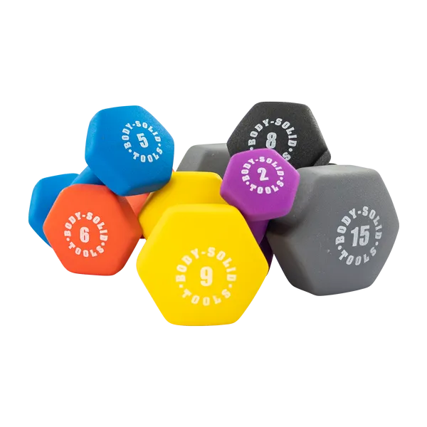 Bodysolid Orange 10lb Neoprene Dumbbell