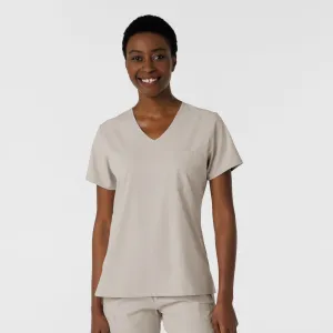 Boundless 6151 Tuck-In Scrub Top Cloud