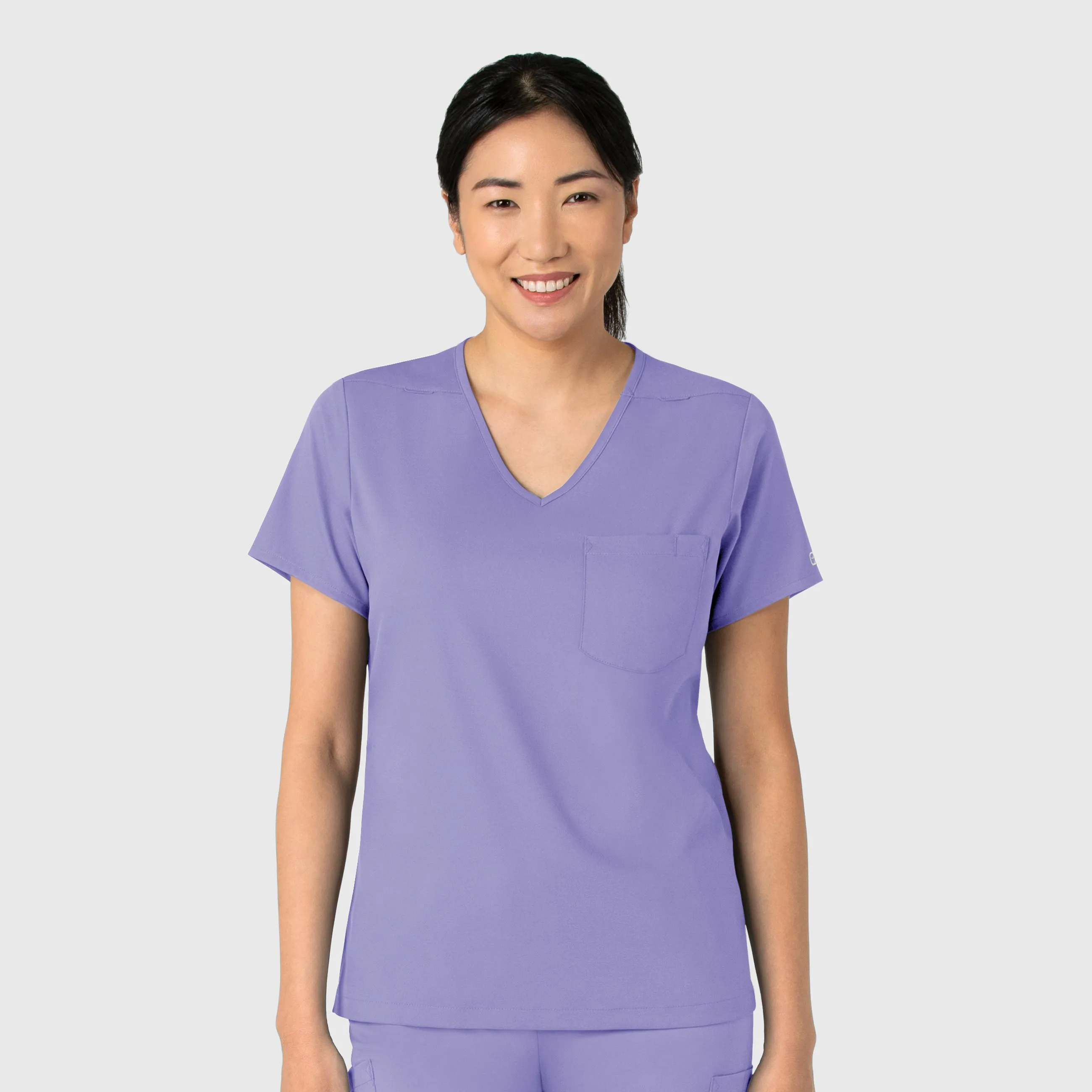 Boundless 6151 Tuck-In Scrub Top Iris Purple