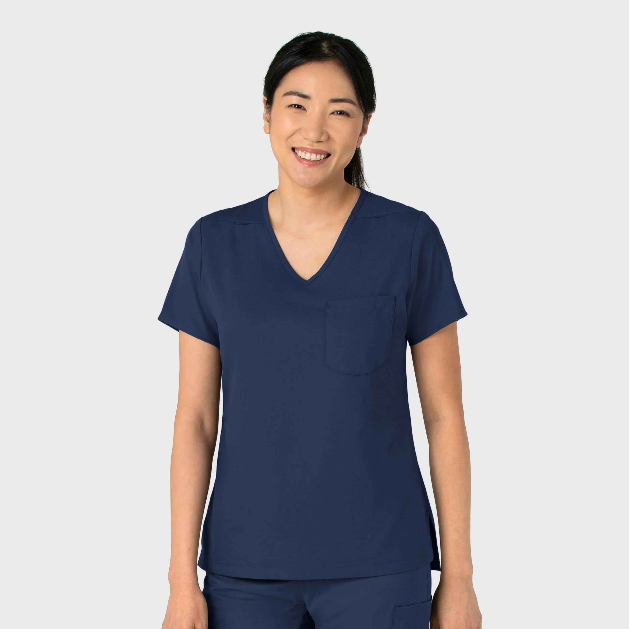 Boundless 6151 Tuck-In Scrub Top Navy