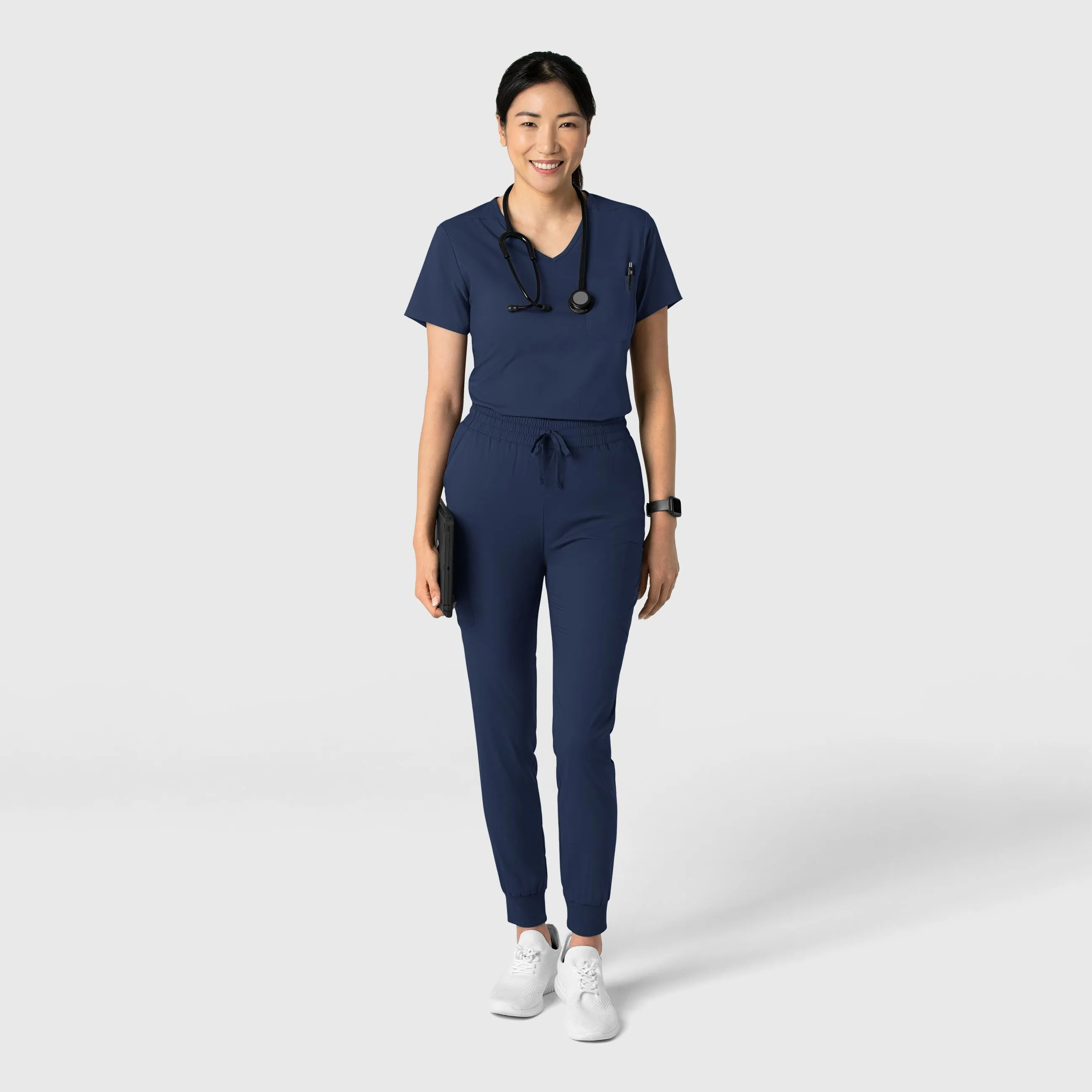 Boundless 6151 Tuck-In Scrub Top Navy