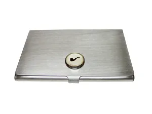 Brown Smoking Pipe Design Business Card Holder