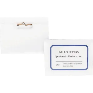Business Source Pin Style Holder Name Badge Kit