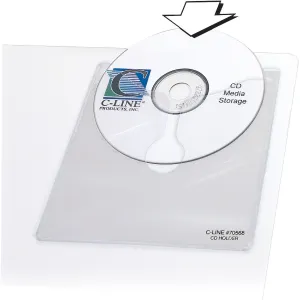 C-Line Self-Adhesive CD Holder