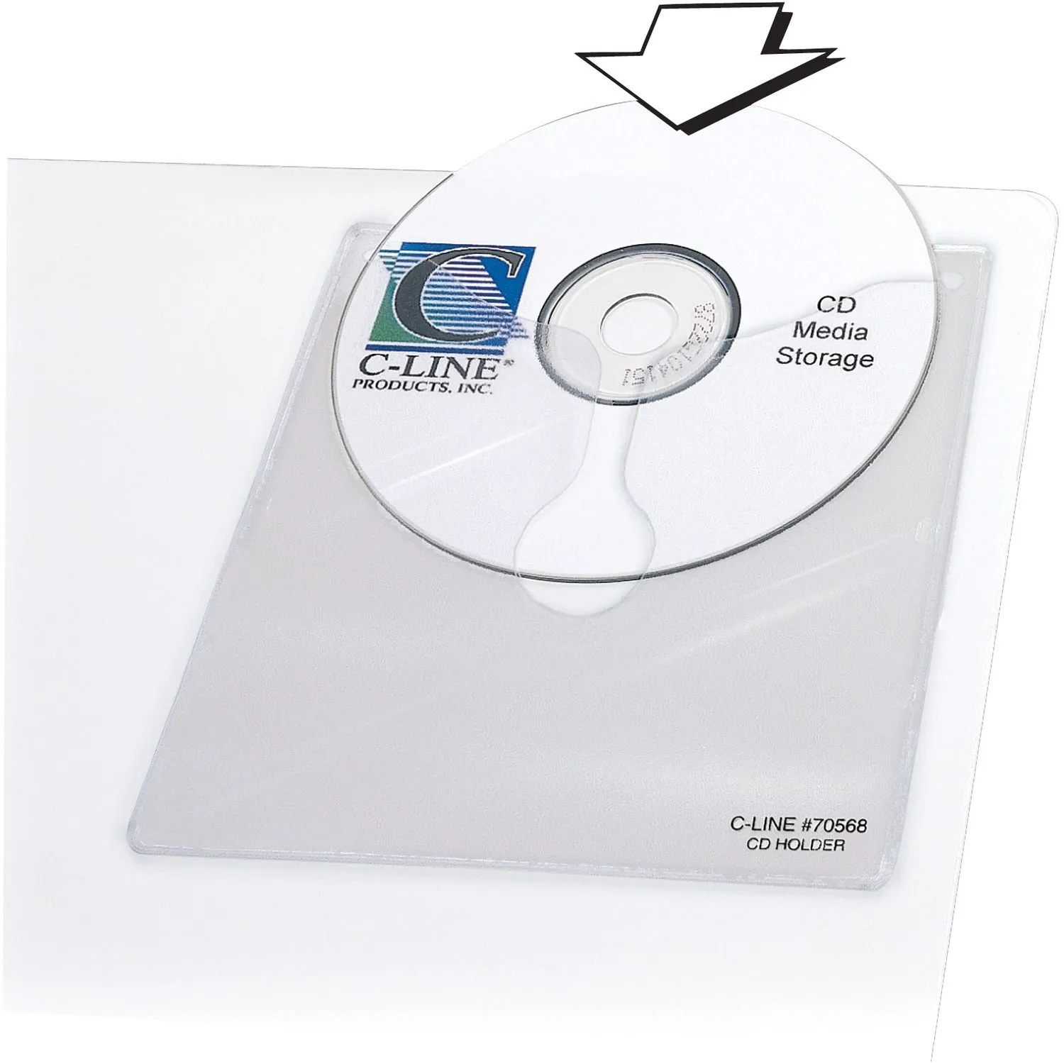 C-Line Self-Adhesive CD Holder