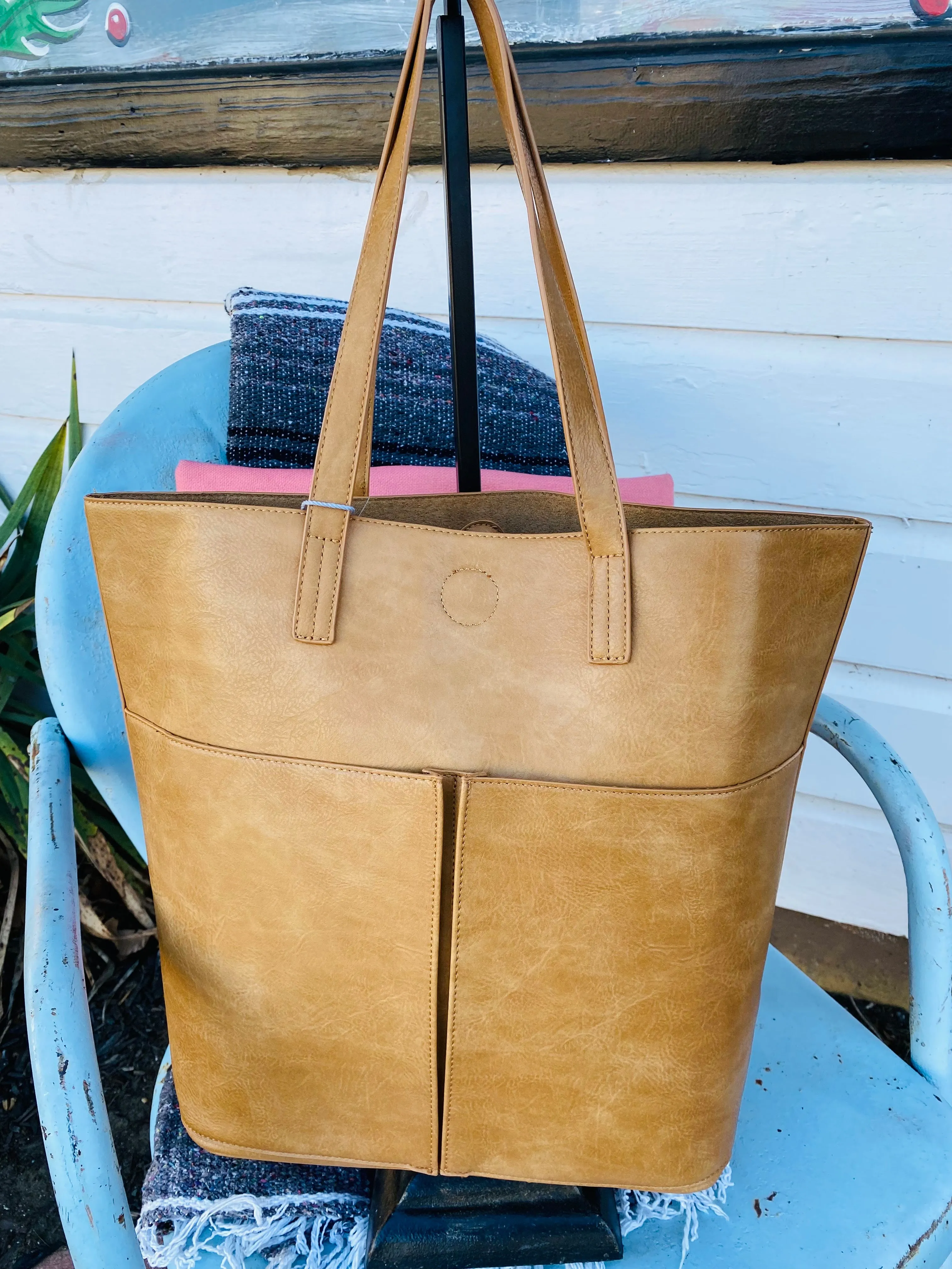 Camel Tote Handbag