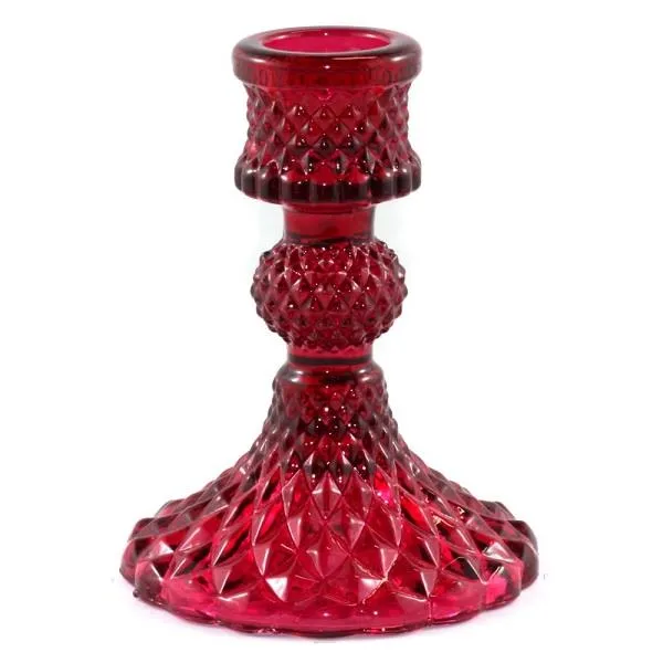 Candle Holder Baby Bella Red