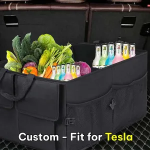Car Trunk Organizer, Custom-Fit For Car, Foldable Car Trunk Storage Box, Storage Bag, Waterproof, Dust-proof, Stain-Resistant, Car Accessories WATY229