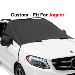 Car Windshield Snow Cover, Custom-Fit For Car, Large Windshield Cover for Ice and Snow Frost with Removable Mirror Cover Protector, Wiper Front Window Protects Windproof UV Sunshade Cover WAJG235