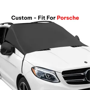 Car Windshield Snow Cover, Custom-Fit For Car, Large Windshield Cover for Ice and Snow Frost with Removable Mirror Cover Protector, Wiper Front Window Protects Windproof UV Sunshade Cover WARL235