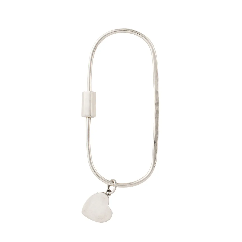 Carabiner Key Holder with Heart Charm