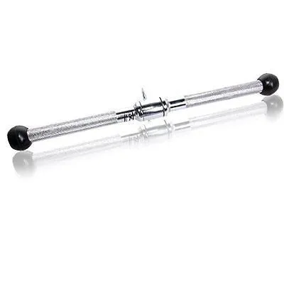 CFF 20" STRAIGHT CURL BAR W/RUBBER ENDS