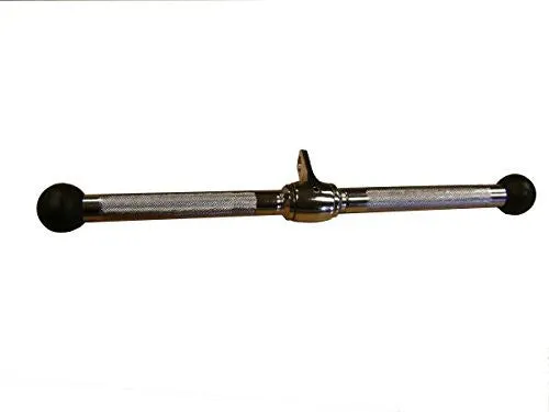 CFF 20" STRAIGHT CURL BAR W/RUBBER ENDS