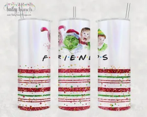 Christmas Movies Boys of Christmas Shimmer Glitter Tumbler TUMBFRI0520