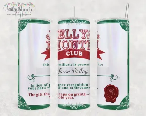 Christmas Vacation JELLY OF THE MONTH CLUB Shimmer Glitter Tumbler TUMBLEJELLY0520
