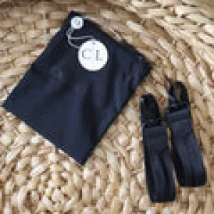 CL Diaper Bag Stroller Straps | Black