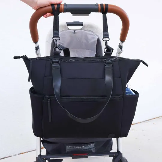 CL Diaper Bag Stroller Straps | Black