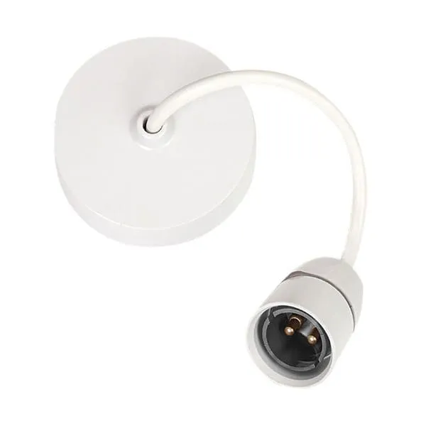 Click Mode Essentials 6 Inch 150mm T2, BC (B22) Bayonet Cap Ceiling Pendant Set With Lampholder