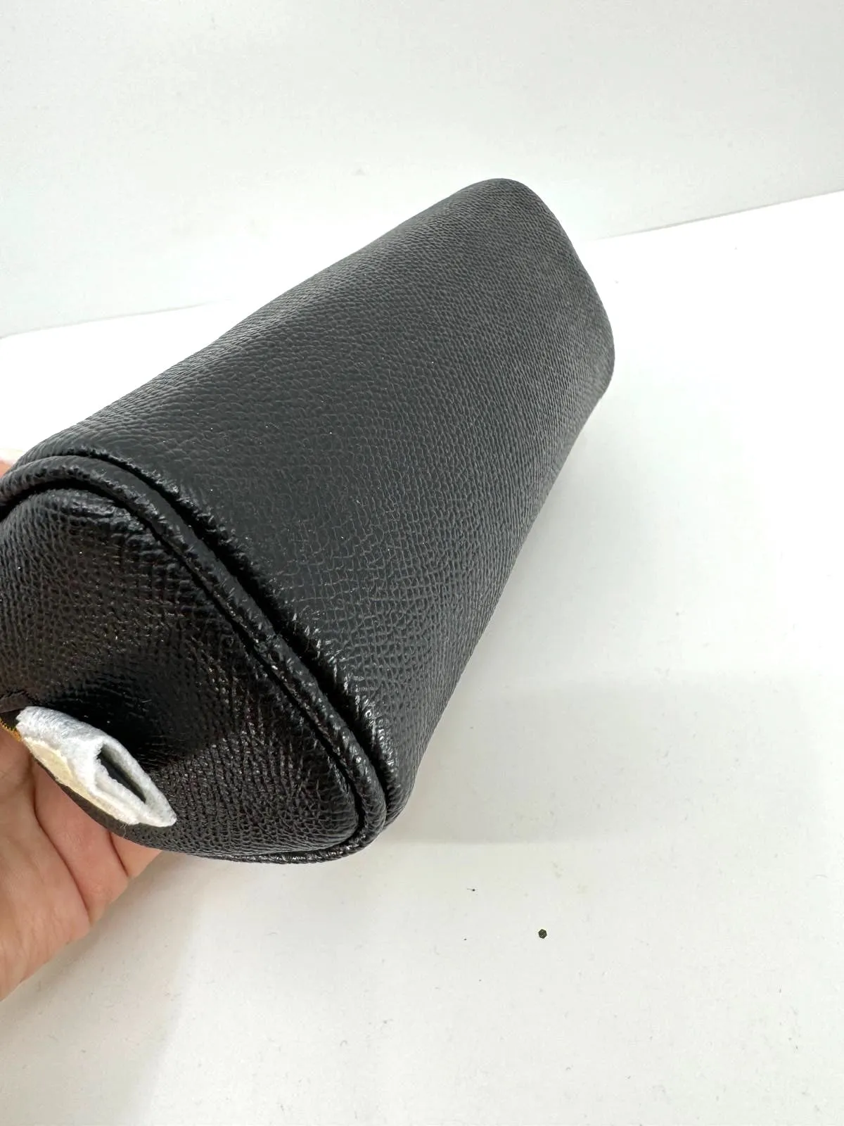 COACH CROSSGRAIN LEATHER DOME COSMETIC POUCH
