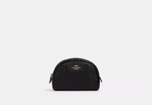 COACH CROSSGRAIN LEATHER DOME COSMETIC POUCH